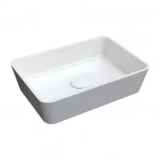 Omnires Parma Umywalka Nablatowa Marble+, 50X35Cm, Biały/Szary Połysk - 844423_O1