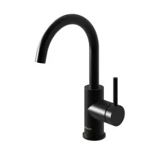 Kohlman Axel Black Bateria umywalkowa stojąca M czarny mat - 831942_O1