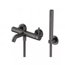 Omnires Y bateria wannowa z zestawem prysznicowym grafit - 862514_O1