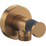 Duravit Przyłącze ścienne do węża Brązowy szczotkowany 55x102x55 mm