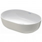 Duravit Luv Umywalka nablatowa owalna 50x35 cm szary mat/biały