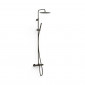 Ters Over-wall Zestaw wannowy termostat deszczownica 30 cm Czarny brąz