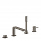 Grohe Lineare 4-otworowa bateria wannowa, brushed hard graphite