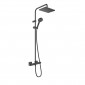 Hansgrohe Vernis Shape zestaw prysznicowy z termostatem deszczownica 23cm czarny matowy