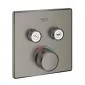 Grohe Grohtherm SmartControl Bateria wannowo-prysznicowa termostatyczna podtynkowa Grohe StarLight brushed hard graphite