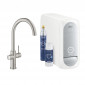 Grohe Blue Home bateria kuchenna filtruje chłodzi i gazuje wodę stal szlachetna