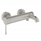 Grohe Essence Jednouchwytowa bateria wannowa stal nierdzewna