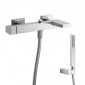 Tres Slim Exclusive bateria wannowo-natryskowa natynkowa z zestawem punktowym chrom