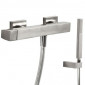 Tres Slim Exclusive bateria natryskowa natynkowa z zestawem punktowym kompletna stalowy