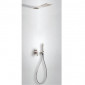Tres Loft kompletny zestaw prysznicowy podtynkowy deszczownica 160x550 mm stalowy