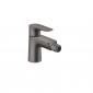 Hansgrohe Talis E bateria bidetowa z cięgłem czarny szczotkowany