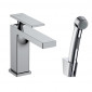 Hansgrohe Tecturis E bateria umywalkowa 110 z główką Bidetta i wężem prysznicowym 160 cm Chrom