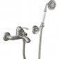 Tres Clasic bateria wannowa natynkowa z zestawem punktowym stalowy