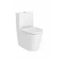 Roca Inspira Round miska wc do kompaktu rimless btw o/podwójny 600 mm biały mat