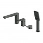 Omnires Parma bateria wannowa 4-otworowa, grafit