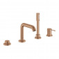 Grohe Essence 4-otworowa bateria wannowa brushed warm sunset
