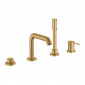 Grohe Essence 4-otworowa bateria wannowa brushed cool sunrise