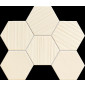 Tubądzin Mozaika ścienna Horizon hex ivory 28,9x22,1 Gat.1