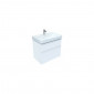 Geberit Smyle Square Szafka pod umywalkę, B73.4cm, H61.7cm, T47cm, z dwoma szufladami, biały