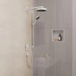 Hansgrohe Rainfinity Zestaw prysznicowy 130 3jet z drążkiem S Puro 90 cm PushSlider i wężem Designflex 160 cm Biały Matowy