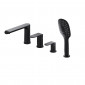 Omnires Sacramento Bateria Wannowa 4-Otworowa, czarny mat