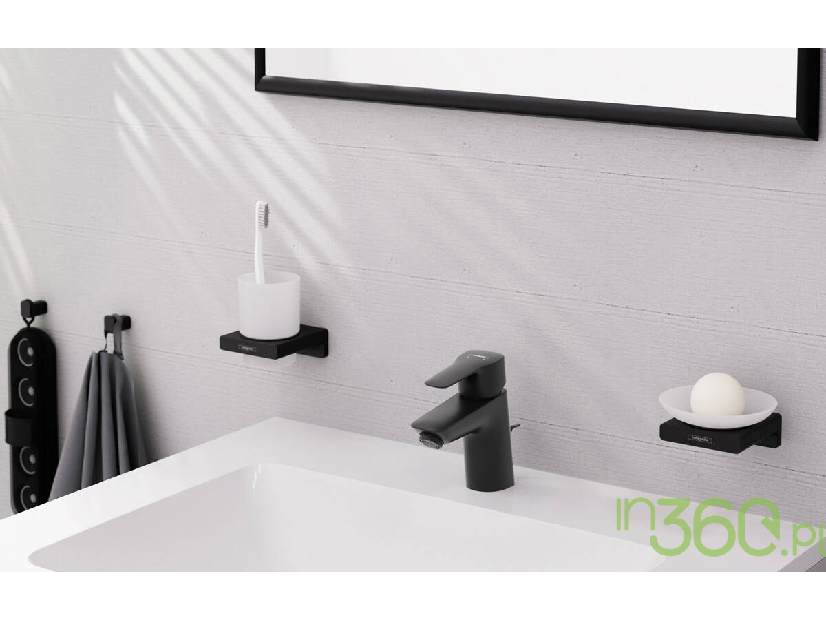 Akcesoria łazienkowe w czarnym macie Hansgrohe – nowoczesne i stylowe wykończenie