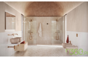 Nowoczesna łazienka premium z ceramiką Catalano Sfera, prysznicem walk-in i beżową aranżacją wnętrza