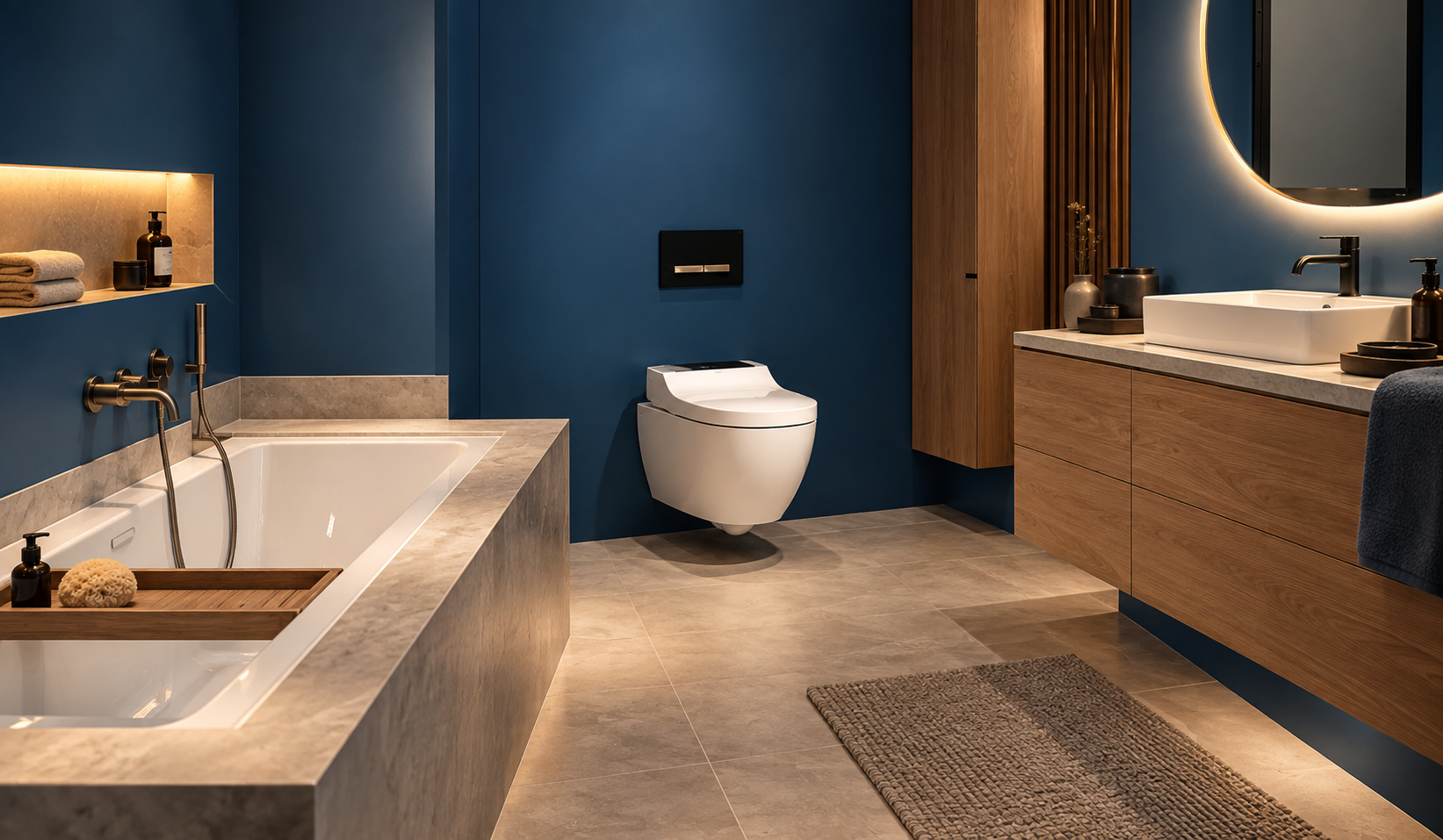 Geberit AquaClean Tuma – toaleta myjąca w nowoczesnej łazience