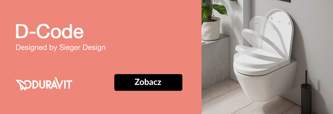 Seria łazienkowa D-Code od Duravit &ndash; nowoczesna miska WC podwieszana zaprojektowana przez Sieger Design