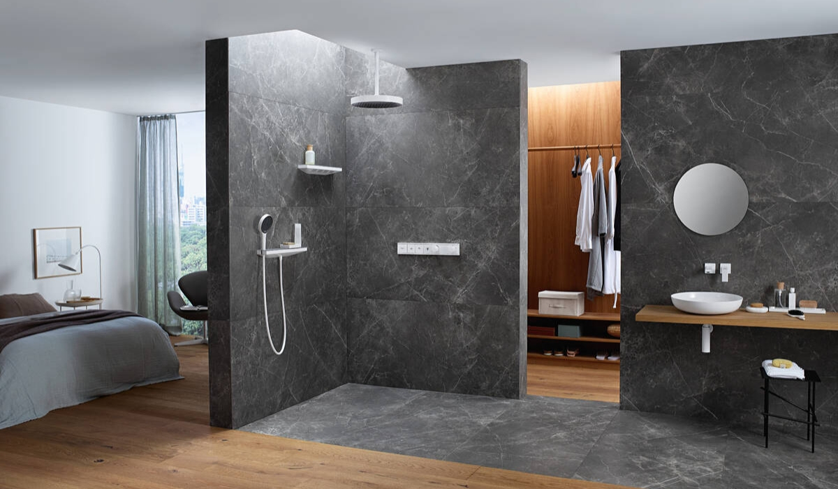 zestaw prysznicowy hansgrohe rainfinity